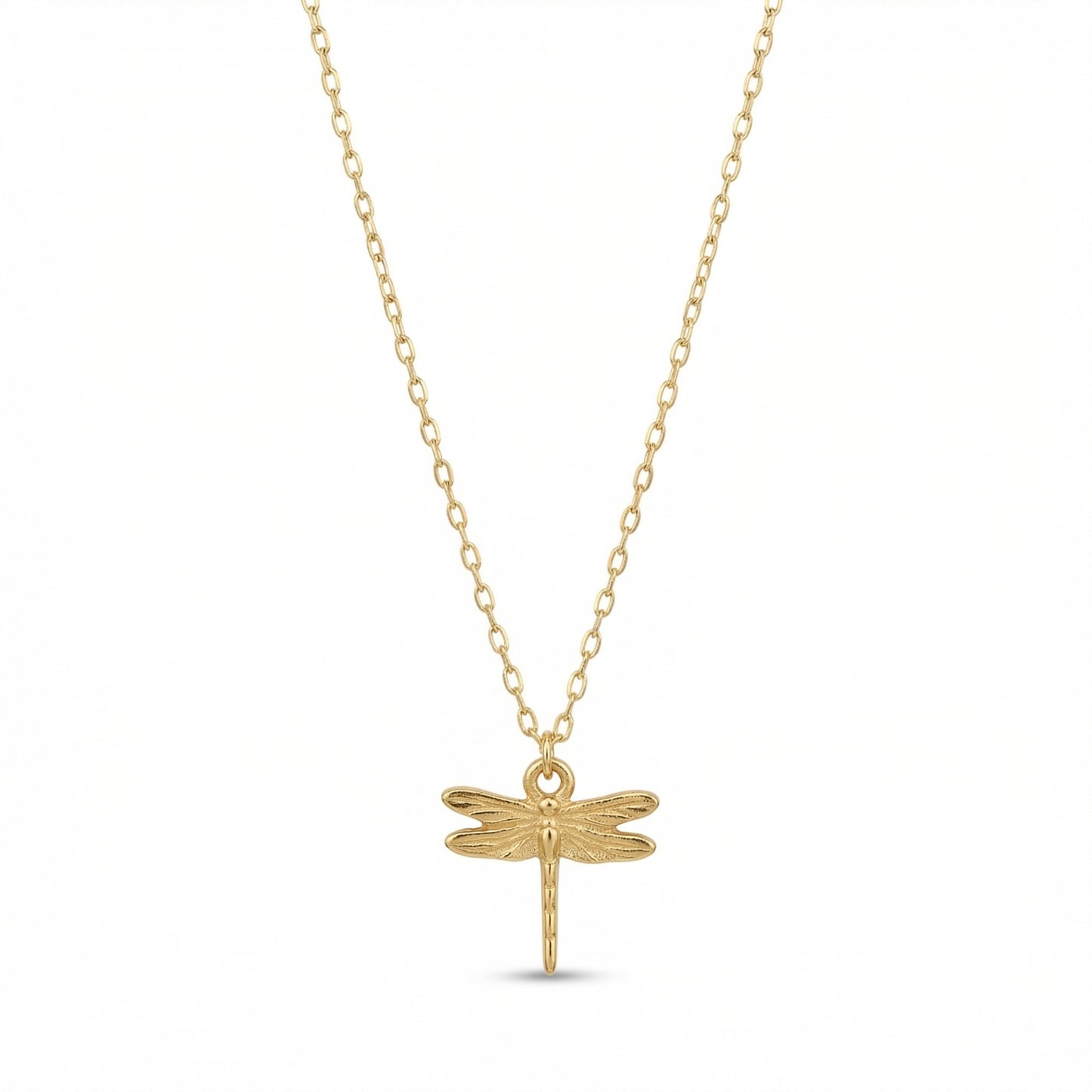 Hammered Dragonfly Necklace