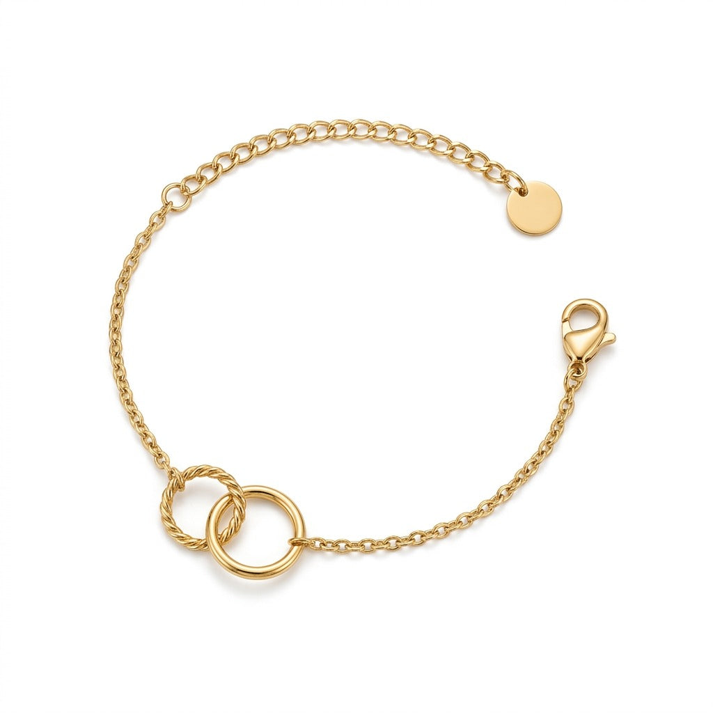 The Linked Circle Gold Bracelet
