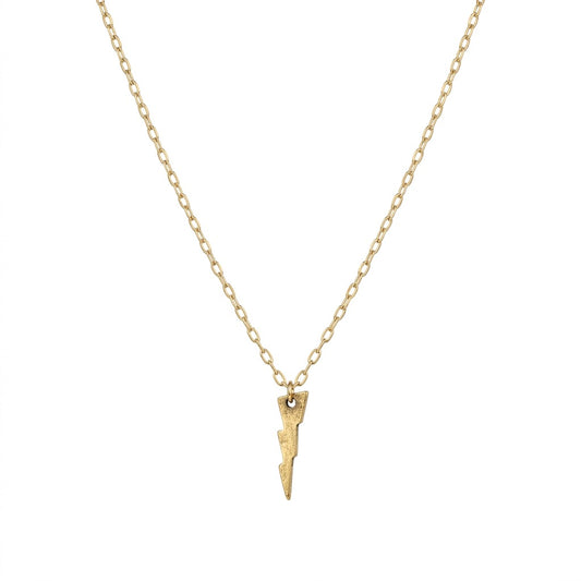 The Lightening Bolt Gold Necklace