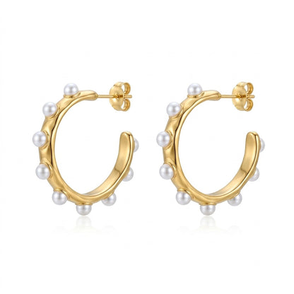 The Chunky Isla & Pearl Hoops