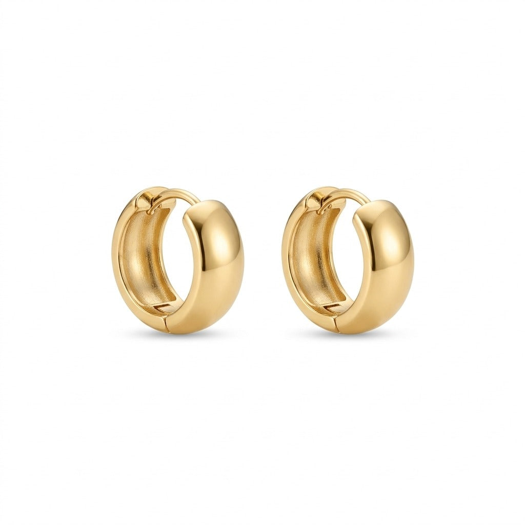 The Gold Smooth Hoops