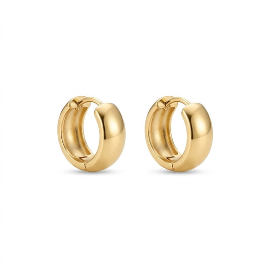 The Gold Smooth Hoops