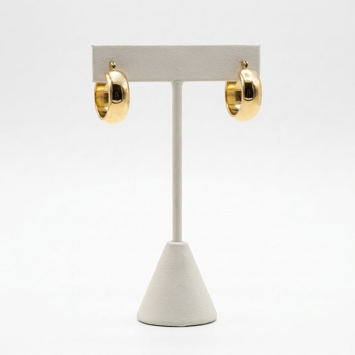 The Gold Smooth Hoops