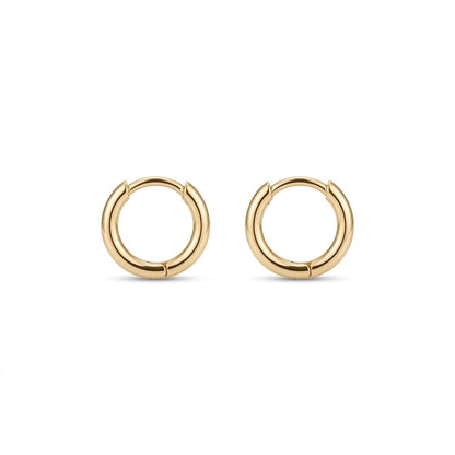 14k Solid Gold Mini Hoops