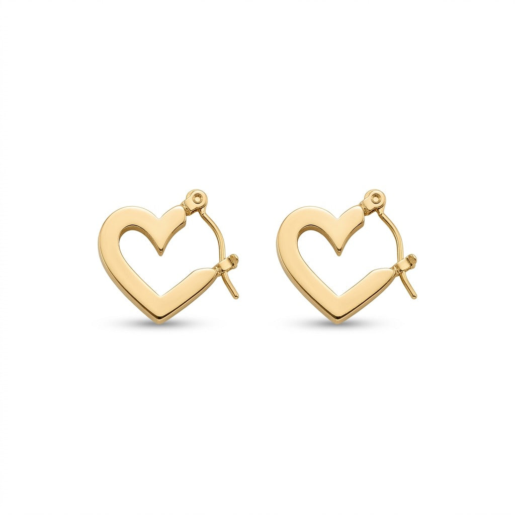 The Heart Huggie Earrings