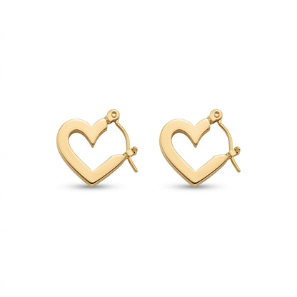 The Heart Huggie Earrings