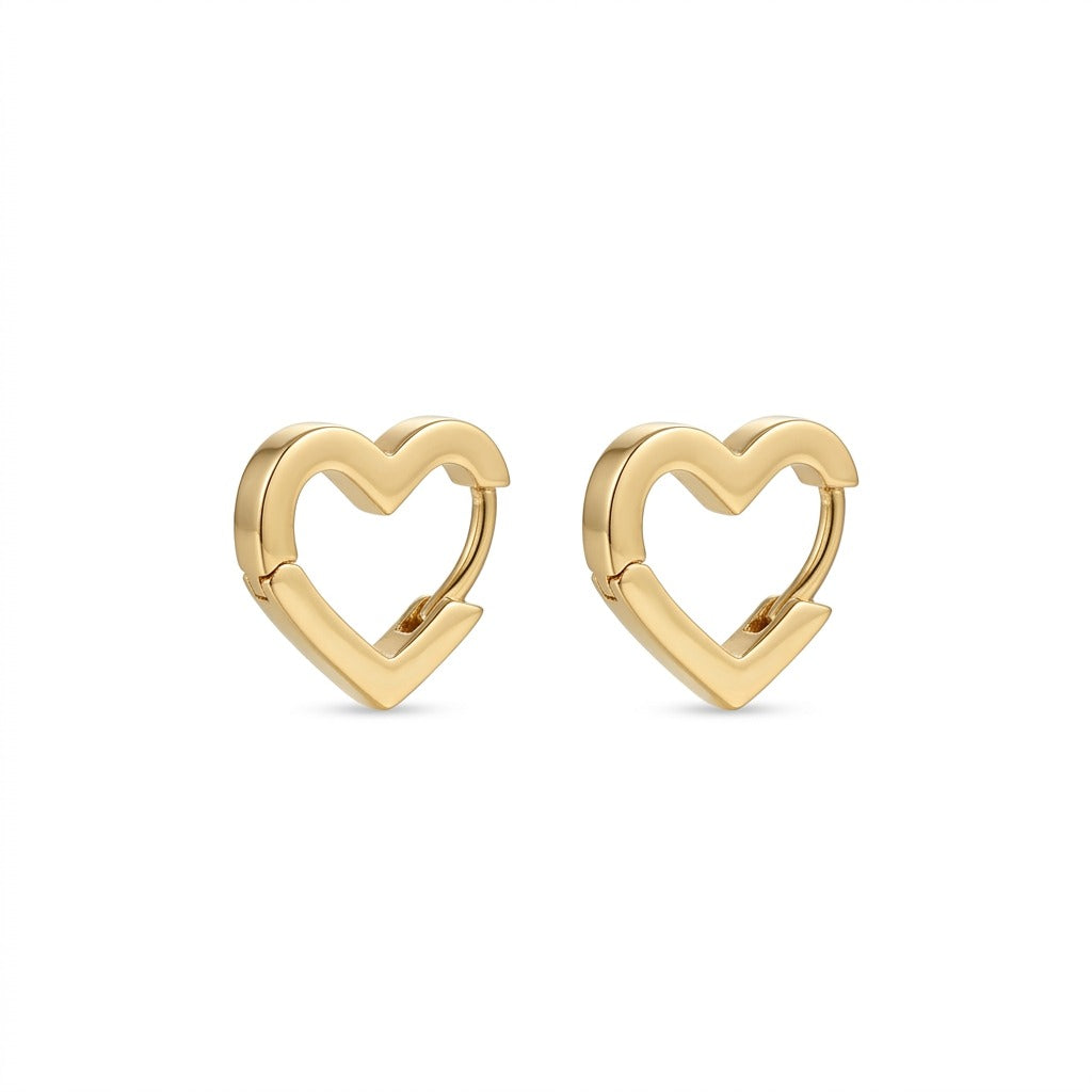 The Heart Huggie Earrings