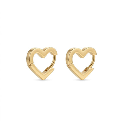 The Heart Huggie Earrings