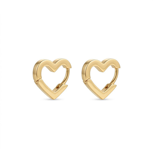 The Heart Huggie Earrings