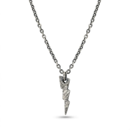 The Hammered Lightening Bolt Necklace