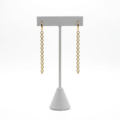 The Round Cable Link Earrings