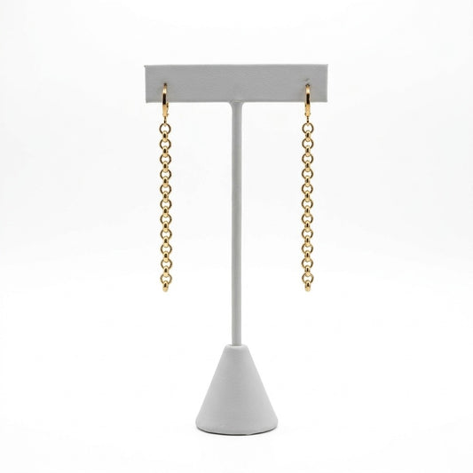 The Round Cable Link Earrings