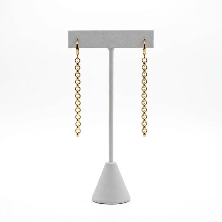 The Round Cable Link Earrings