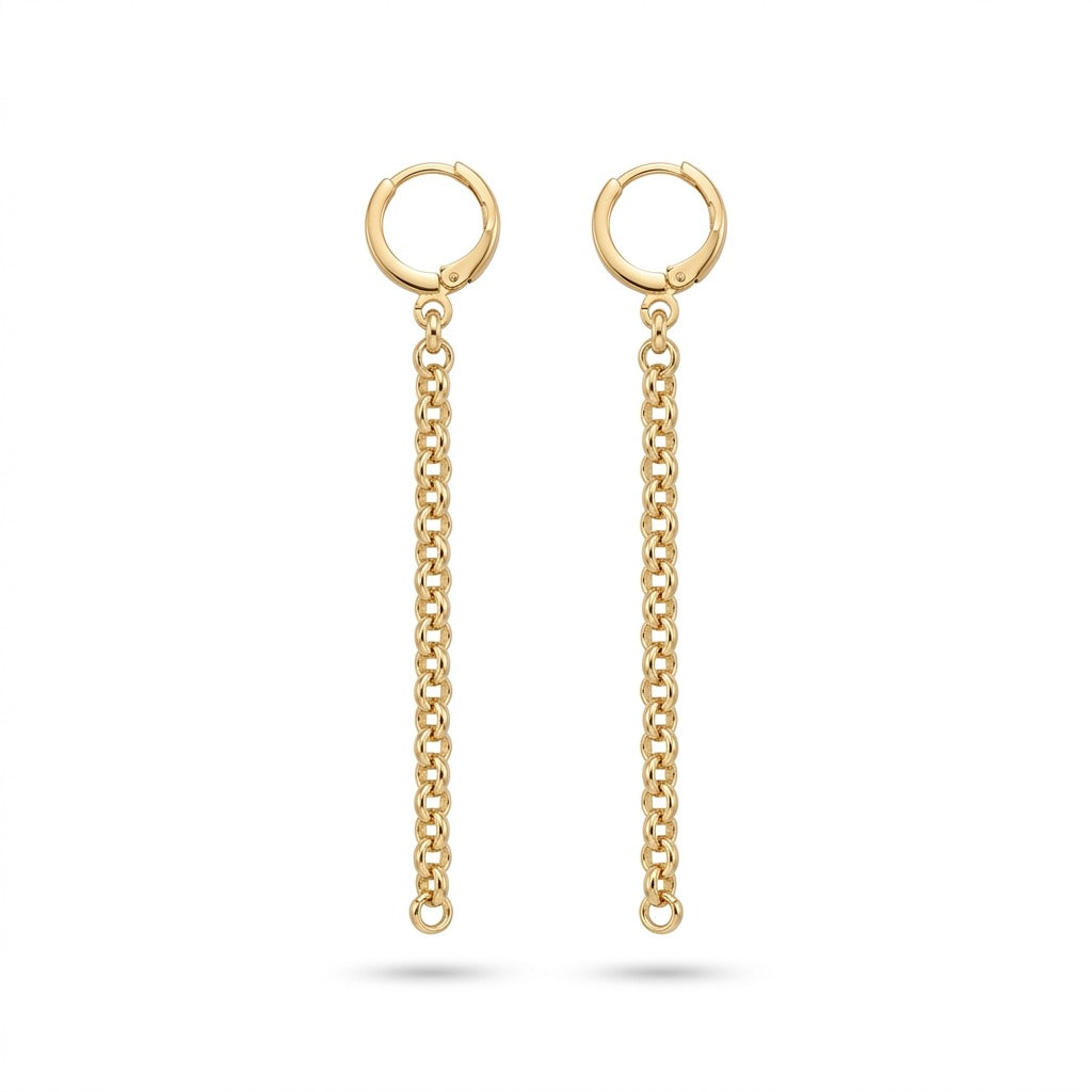 The Round Cable Link Earrings