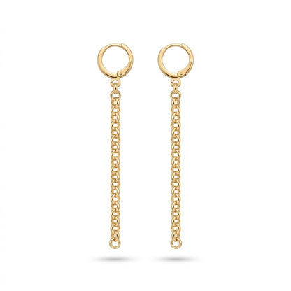 The Round Cable Link Earrings