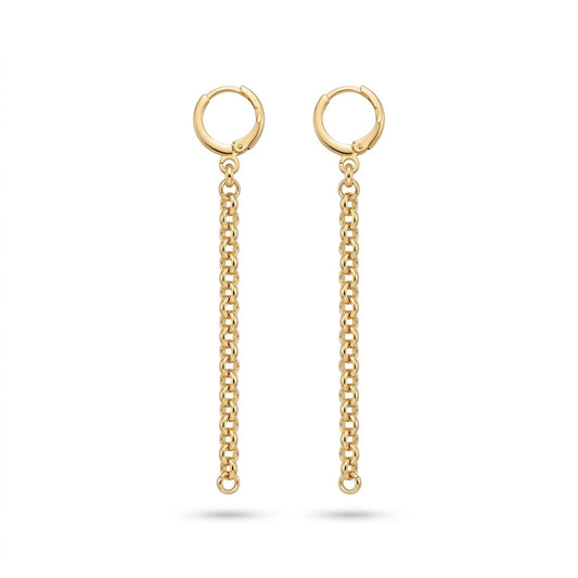 The Round Cable Link Earrings