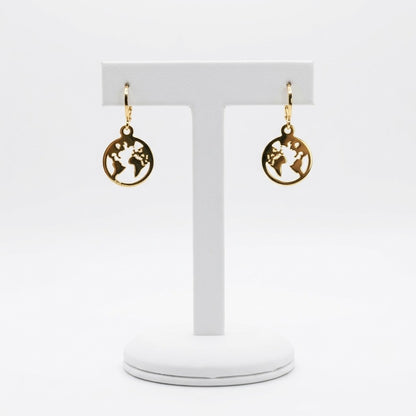The Gold World Earrings