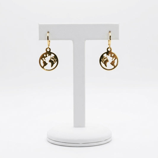 The Gold World Earrings