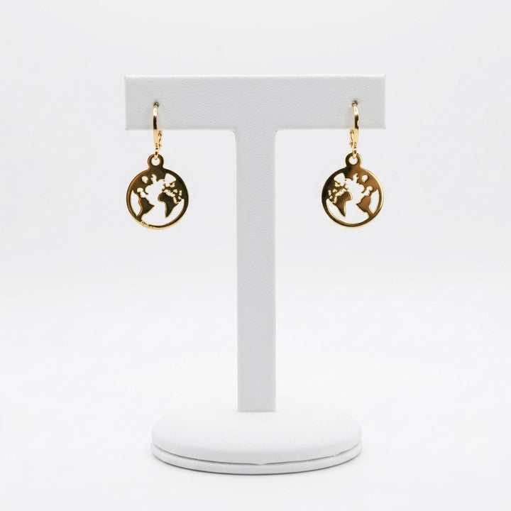 The Gold World Earrings