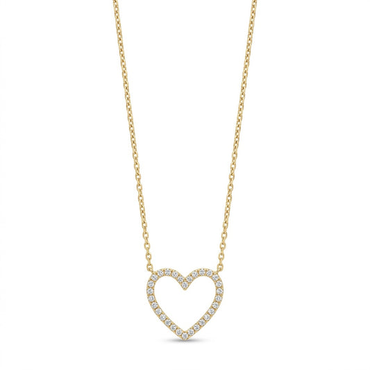 The Sparkling Silhouette Heart Necklace