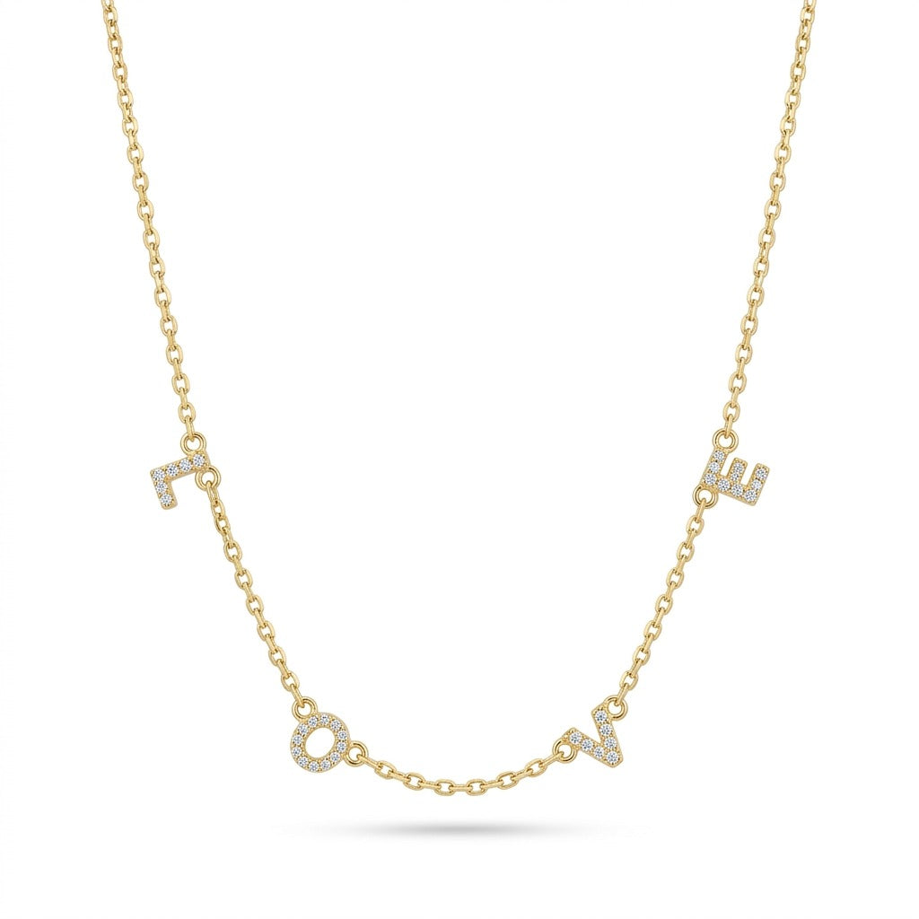 The Love Spaced Necklace Bling
