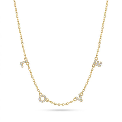 The Love Spaced Necklace Bling