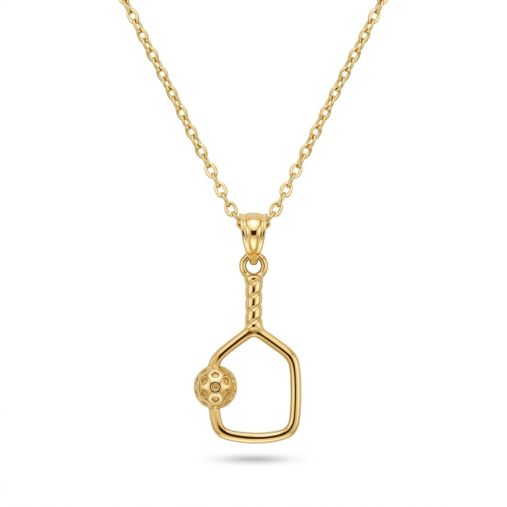 The PickleBall Gold Necklace