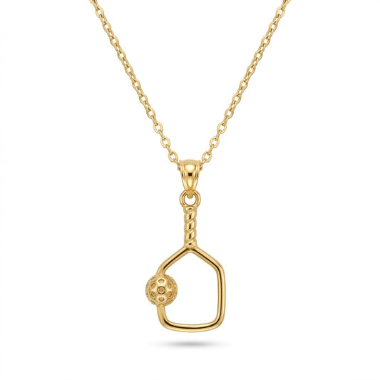 The PickleBall Gold Necklace