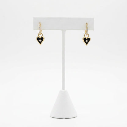 The Mini Studded Gold Hoops