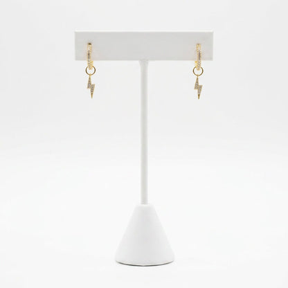 The Mini Studded Gold Hoops
