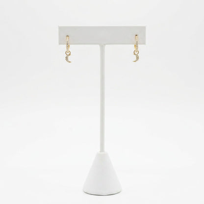 The Mini Studded Gold Hoops