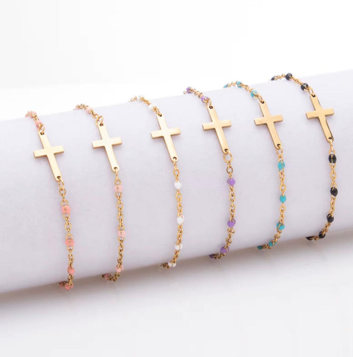 The Faith Bracelet with Colorful Beads