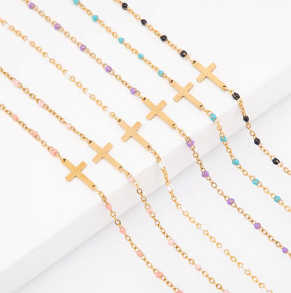 The Faith Bracelet with Colorful Beads