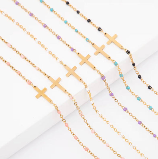 The Faith Bracelet with Colorful Beads