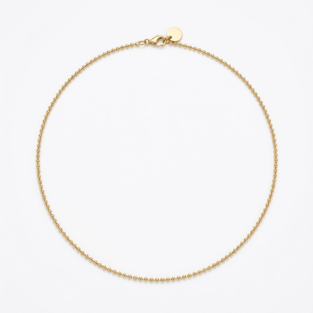 Ball Chain Necklace with Fish Charm