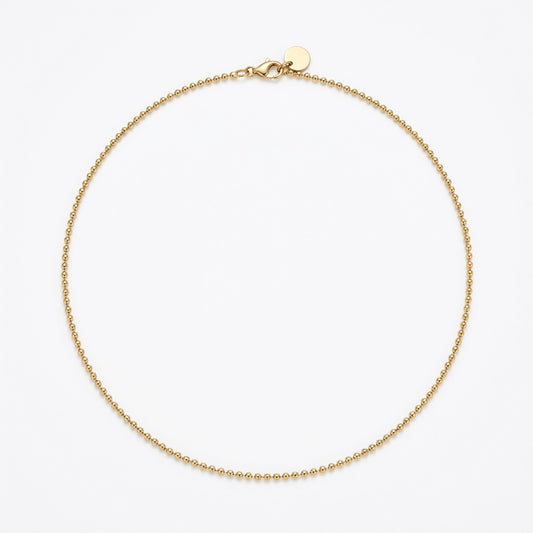 Ball Chain Necklace with Fish Charm