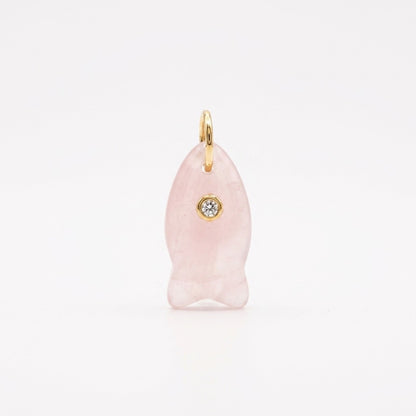 Ball Chain Necklace with Fish Charm