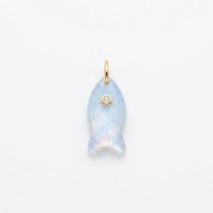Ball Chain Necklace with Fish Charm