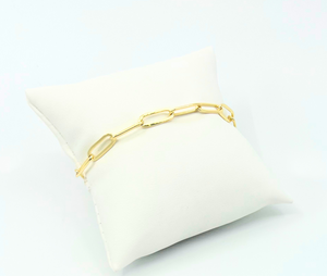 Paperclip Gold Bracelet