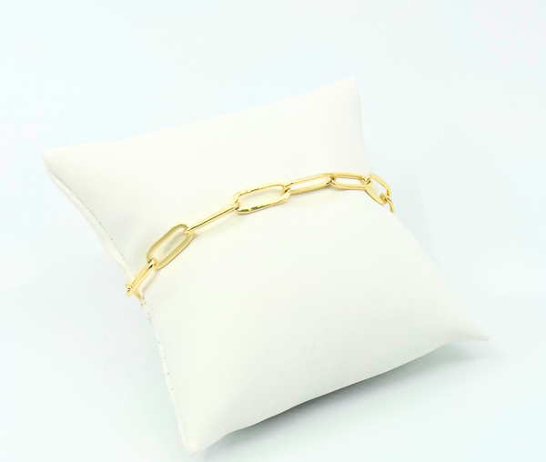 Paperclip Gold Bracelet