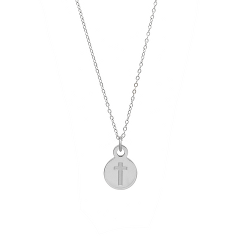 The Polished Go With Grace Silver Cross Necklace