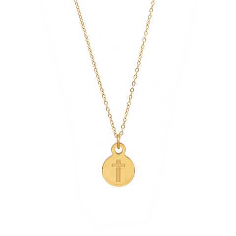 The Polished Go With Grace Gold Cross Necklace