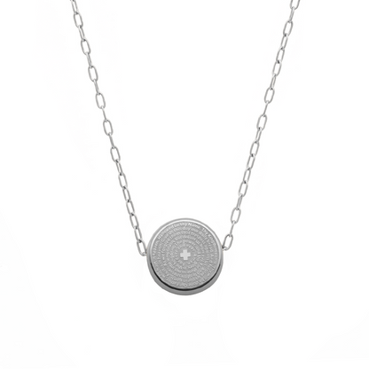 Lord's Prayer Round Necklace