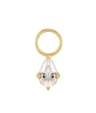 The Mini Studded Gold Hoops