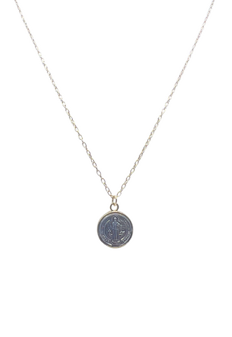 St. Benedict Necklace in Gold & Silver