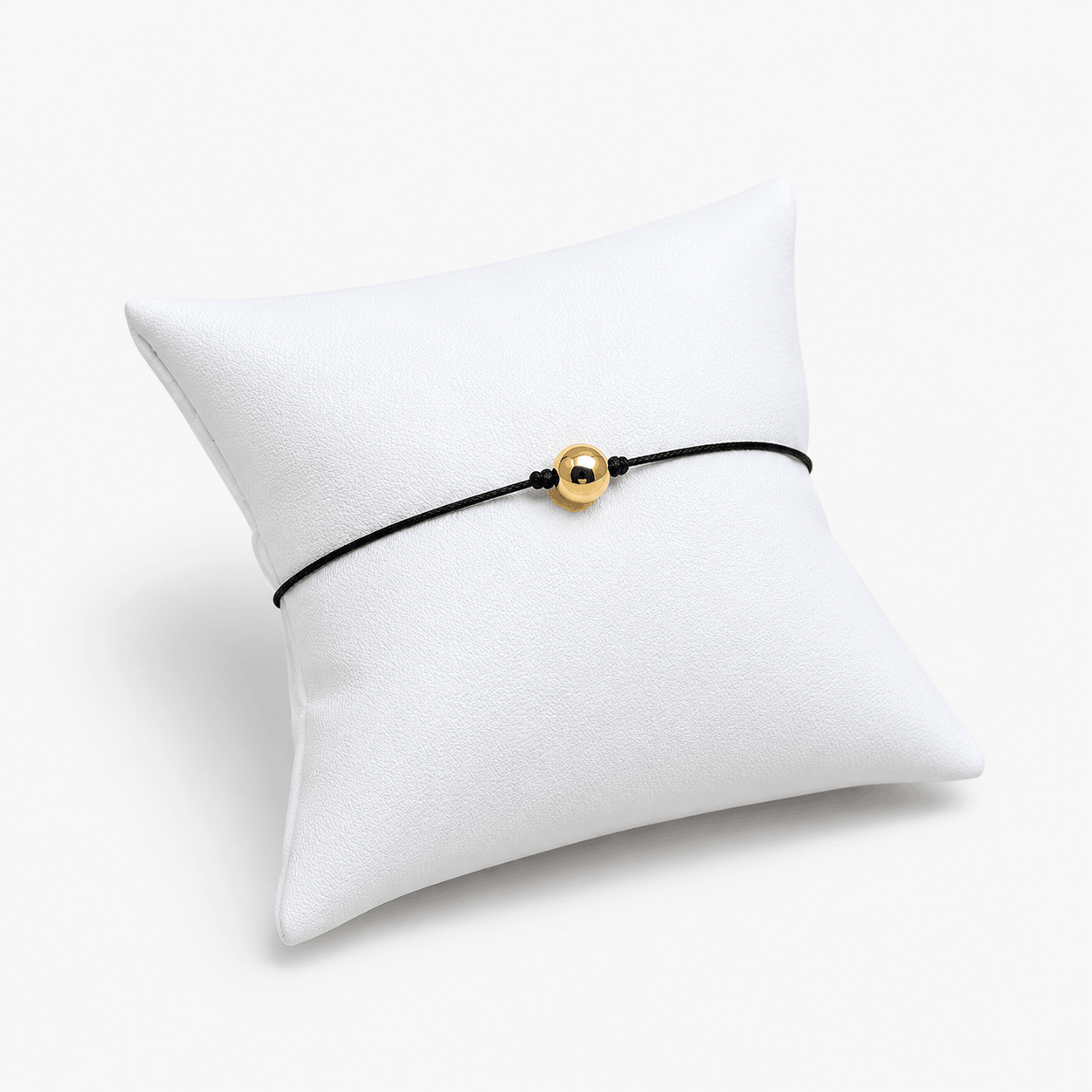 Savannah Cord Bracelet with Gold & Small Blue Bead