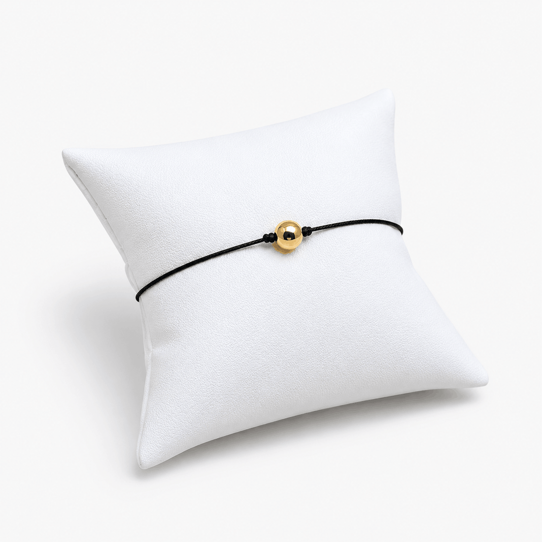 Savannah Cord Bracelet with Gold & Small Blue Bead