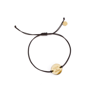 Savannah Cord Bracelet with Love You More Coin