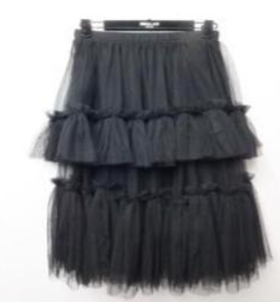 Black Layered Tulle Skirt