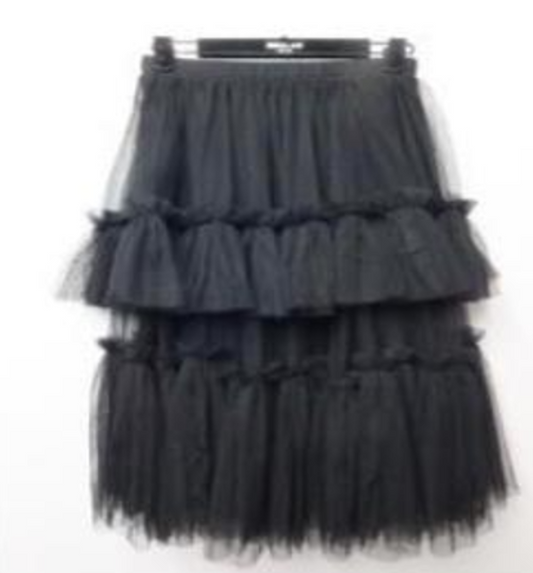 Black Layered Tulle Skirt